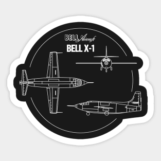 Bell X-1 Supersonic Aircraft Sound Barrier Rocket Shirt Sticker